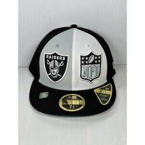 Size 7 1/2 New Era 59FIFTY Las Vegas Raiders Retro Historic Sideline Fitted Hat